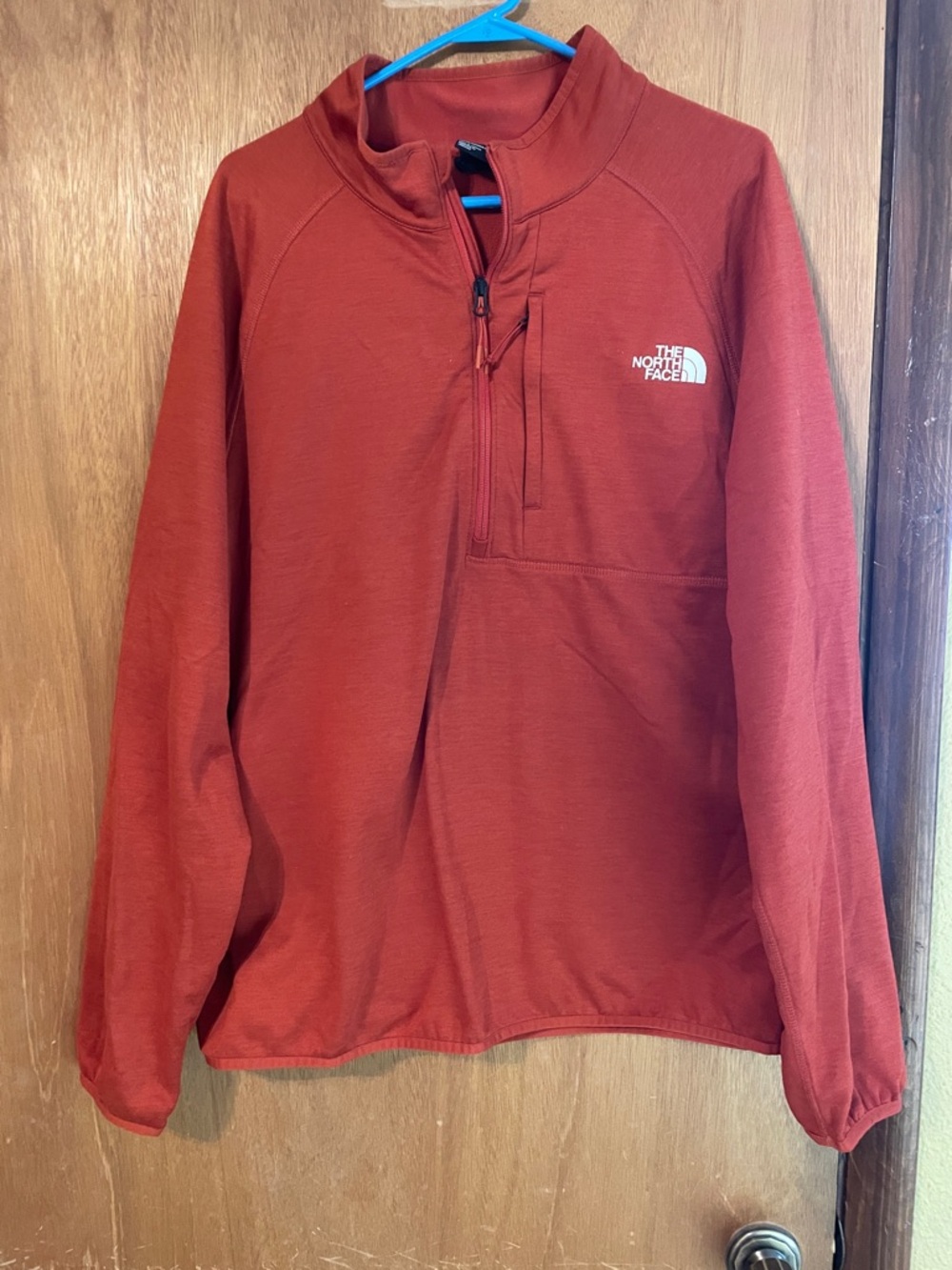 The North Face Brick Red Half-Zip Pullover